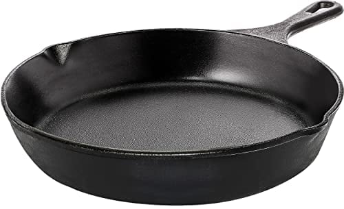 Utopia Kitchen 8 Inch Pre-Seasoned Cast Iron Skillet - Frying Pan - Safe Grill Cookware for indoor & Outdoor Use - Cast Iron Pan (Black)