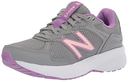 New Balance Women's 460 V3 Running Shoe, Grey/Oyster Pink, 9 Wide