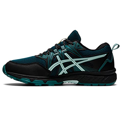 ASICS Women's Gel-Venture 8 Waterproof Running Shoes, 10, Black/Soothing SEA