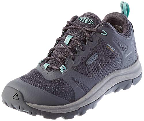 KEEN Women's Terradora 2 Waterproof Low Height Hiking Shoes, Steel Grey/Ocean Wave, 7.5