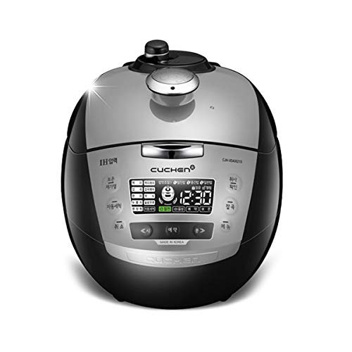 Cuchen USA Venus II Induction Heating Pressure Rice Cooker CJH-VEA0621SUS (6Cup) Shiny Black