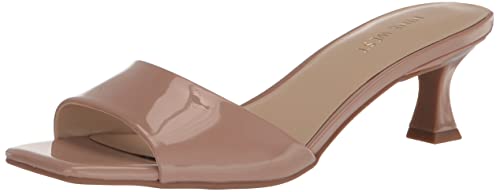 NINE WEST Women's INYA Heeled Sandal, Barely Nude 110, 8.5