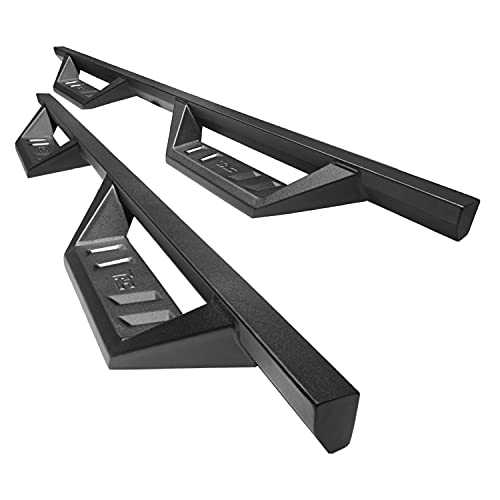 TAC Sidewinder Running Boards Fit 2005-2023 Toyota Tacoma Double Cab Truck Pickup 4 Drop Fine Texture Black Side Steps Nerf Bars Rock Slider Armor Off-Road Accessories (2pcs)