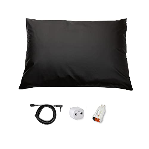Grounding Pillow Case, Standard Size Pillow Cover to Improve Sleep, Energy, Snoring, and Beauty with Clint Obers EARTHING Products
