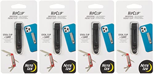 Nite Ize HipClip Lightweight Stainless Steel Universal Adhesive Clip (4-Pack)4