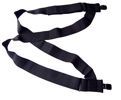 Holdup Hip-Clip Style Under-Ups with the USA Patented Metal "No-Slip" Clip (Black 2")