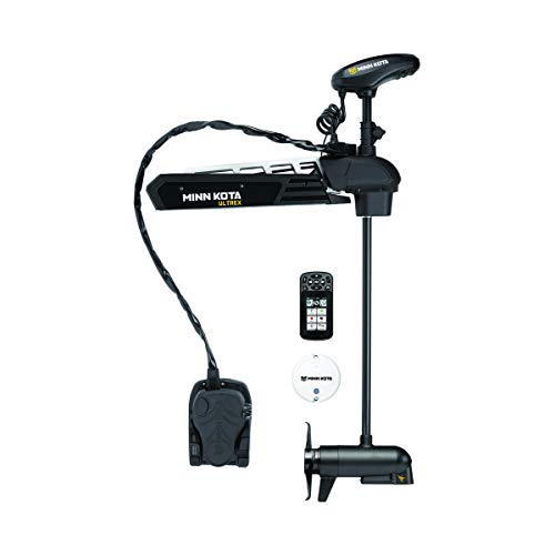 Minn Kota 1368866 Ultrex Freshwater Cable & Electric-Steer Bow-Mount Trolling Motor with MEGA Down/Side-Imaging & i-Pilot Link GPS, 80 lbs Thrust, 52" Shaft