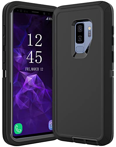 Guirble for Samsung Galaxy S9 Plus Case,Shockproof Dropproof for Samsung S9 Plus Case,Heavy Duty Protective Galaxy S9 Plus Csae,S9 Plus Case 6.2 Inch(Black)