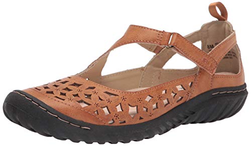 JBU by Jambu womens Bellerose Mary Jane Flat, Tan, 8 US