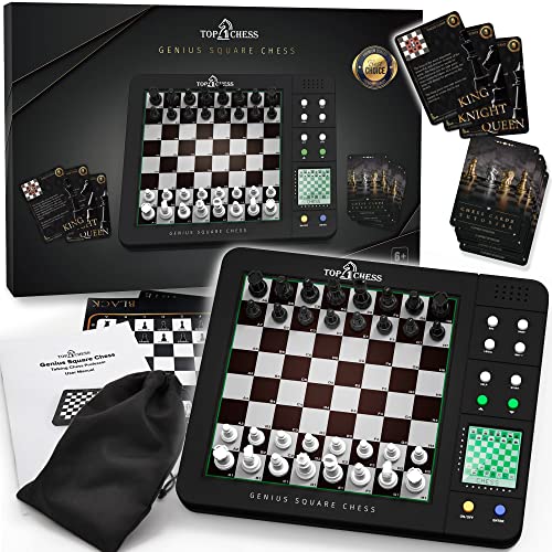 TOP 1 CHESS Board Electronic Chess Games, Talking Coach Electronic Chess Board with Multi-Level Skills, Best Electronic Chess Set for Players of All Levels Ages Kids and Adults