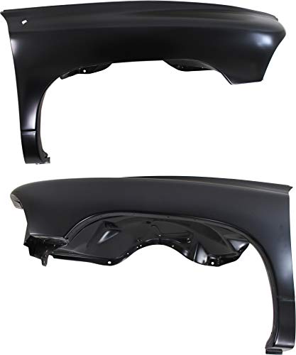 Evan Fischer Front Fender Compatible with 1998-2003 Dodge Durango / 1998-2004 Dodge Dakota Driver and Passenger Side