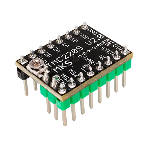 TMC2209 V1.2 Stepper Motor Driver Stepstick Mute 3D Printer Part with Heatsink for SKR 2/Octopus V1.2/SKR V1.4 Turbo/SKR V1.3 Control Board