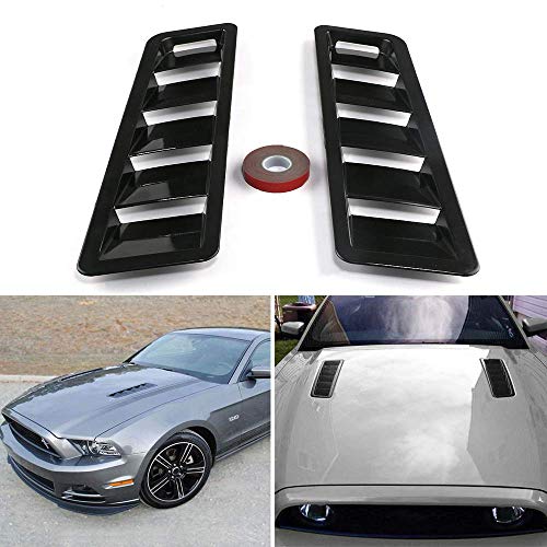 WENJTP Hoods Vents Bonnet Cover Hood Scoop for Cars Vent Cover (Black)