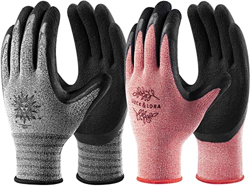 Nimalpal 6 Pairs Gardening Gloves for Women Men Breathable Work Gloves Garden Gloves with Super Grip, Multi-purposes Gloves