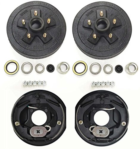 LIBRA Trailer 5 on 4.5" B.C. Hub Drum Kits with 10" x2-1/4 Electric Brakes for 3500 Lbs Axle