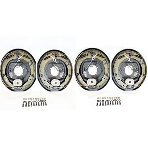 Southwest Wheel 2-Pack 12" X 2" TruRyde Self-Adjusting Electric Brakes with Hardware (2 Right Hand + 2 Left Hand)