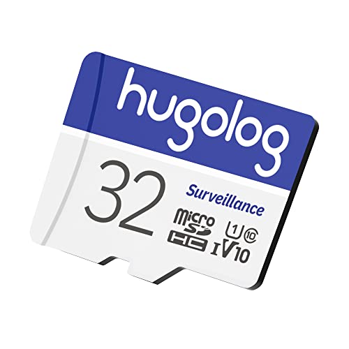 Hugolog 32GB Micro SD Card, MicroSDXC UHS-I Memory Card for Laview Camera - 100MB/s, 667X, U1, Class10, FHD Video V10, A1, FAT32, High Speed Flash TF Card P500 for Phone/Dash Cam/Tablet/PC/Computer