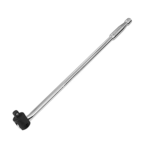 DURATECH Breaker Bar, 1/2'' Drive 24-Inch Breaker Bars Heavy Duty, with 240 Flex Head, Spring-loaded Detent Ball, Premium Chrome Alloy Made