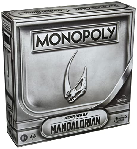 Monopoly: Star Wars The Mandalorian Edition Board Game, Inspired by The Mandalorian Season 2, Protect Grogu from Imperial Enemies