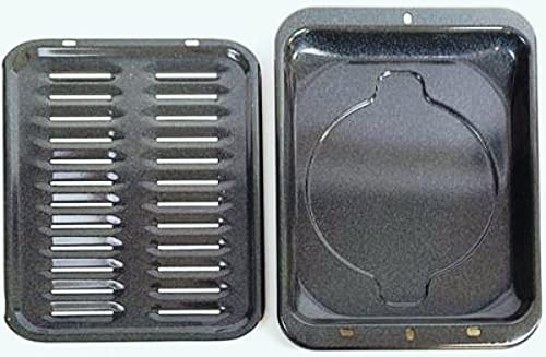 Replacement for GE WB48X10056 Broiler Pan and Rack set 17 x 13 Inch