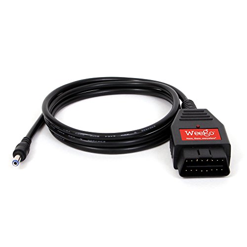 Weego OBD II 12V Memory Saver, Settings Keeper, Fits 5mm Barrel Jack Output (JSOBD) - JSOBD-1