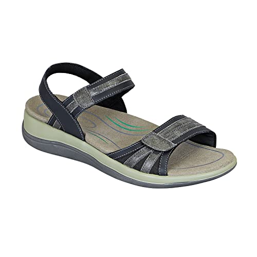 Orthofeet Arch Support Sandals for Women, Ideal for Heel and Foot Pain Relief. Therapeutic Design with Arch Support, Arch Booster, Cushioning Ergonomic Sole & Extended Widths - Paloma