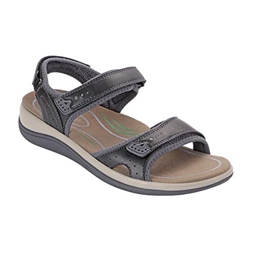 Orthofeet Arch Support Sandals for Women, Ideal for Heel and Foot Pain Relief. Therapeutic Design with Arch Support, Arch Booster, Cushioning Ergonomic Sole & Extended Widths - Malibu