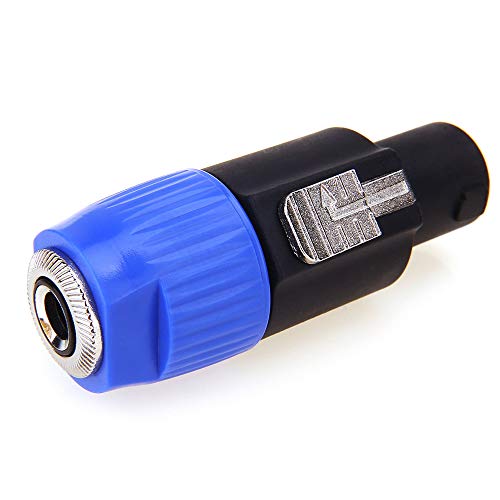 NANYI Speakon to 1/4 Adapter Connector, Upgraded 1/4" Female to NL4FC Male Connectors are for Converting 1/4" Cables to NL4FC Plug for Speaker/Amplifier/Mixer (Speakon to 1/4 Adapter)
