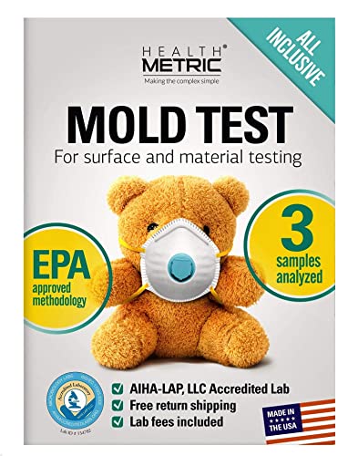 Mold Test Kit for Home - All-Inclusive Detection Kit DIY Mold Detector for Visual incl. Black Mold and Mildew | EPA Approved & AIHA Accredited Lab Analysis | Shipping & Lab Fees Included for 3 Samples