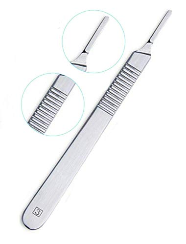 Premium Quality Scalpel Handle #3, Stainless Steel (Fits Size 9-16 Scalpel Blades)