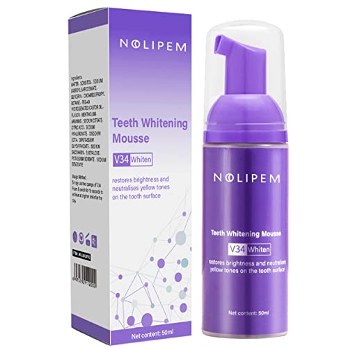 Purple Teeth Whitening, Tooth Stain Removal, Teeth Whitening Booster, Purple Whitening Tooth Foam, Purple Toothpaste50ml