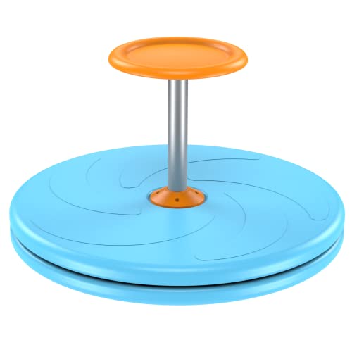 Spinner-X Seated Spinner Sensory Toy, Sit Spinner Sit and Spin Bigger Size and Durable Material for Kids- Ages 3 and up (Blue) by BARNEY KAITE BS