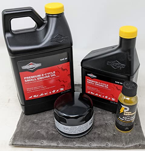 Briggs & Stratton 66 oz SAE 30 Oil Change Kit w/ 492932s Filter and Fuel Treatment