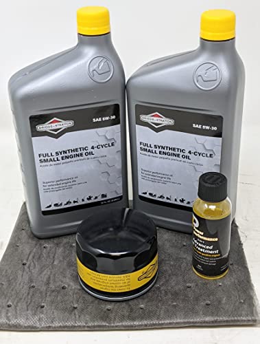 Briggs & Stratton 5W-30 (2 Quarts) Full Synthetic Vanguard Engine Oil Change Kit with Fuel Treatment