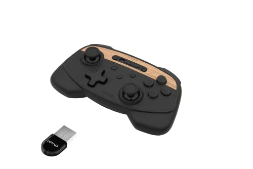 JOUWA Multi-Device Wireless Controller Compatible for Tesla Model 3/Y/S/X, Compatible for Switch, one controller set, SPECIAL PROGRAMMED and DESIGN FOR TESLA, Compatible for Tesla STEAM (WOOD)