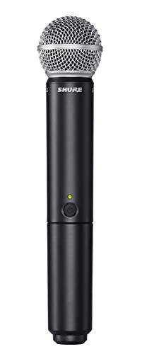 Shure BLX2/SM58 Handheld Wireless Transmitter with SM58 Vocal Microphone Capsule, for use with BLX Wireless Systems (Receiver Sold Separately) - H11 Band