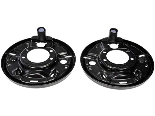 Rear Brake Backing Plate Set of 2 - Compatible with 1990-1995, 1997-2006 Jeep Wrangler with Rear Drum Brakes