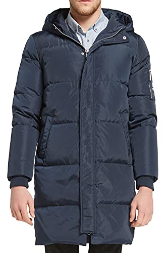 Orolay Mens Thickened Down Jacket Winter Warm Down Coat Navy