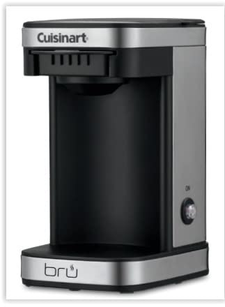 Cuisinart 1-Cup Coffee Maker - Black With Stainless Steel For Hotels and Motels