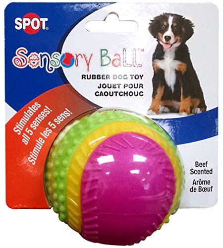 SPOT Ethical Pets Sensory Ball Dog Toy, 3.25", All Breed Sizes