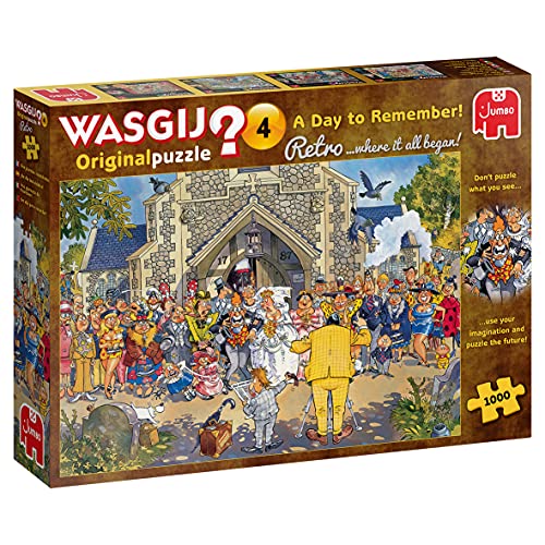 Jumbo, Wasgij, Retro Original 4 - A Day to Remember!, Unique Jigsaw Puzzles for Adults, 1,000 Piece