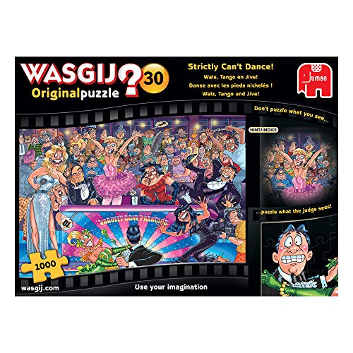 Jumbo, Wasgij, Retro Original 30 - Strictly Cant Dance!, Unique Jigsaw Puzzles for Adults, 1,000 Piece