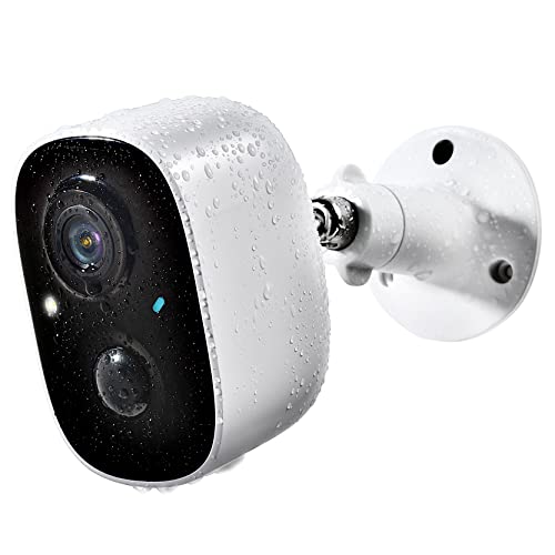 Security Camera Wireless Outdoor, Outdoor Camera Wireless 2-Way Talk Battery Powered Wi-Fi Cameras for Outside and Indoor 1080P Night Vision AI Motion Detection Spotlight Siren Alarm IP65 Weatherproof