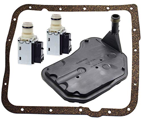 TOPEMAI 4L60E Shift Solenoid and 4L60E Transmission Filter Gasket kit Compatible with Cadillac Buick Blazer Astro Replace 24230298 24208576