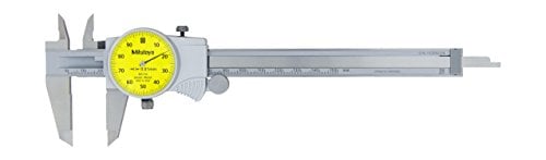 Mitutoyo 505-732 Dial Caliper, 1 mm per Rev, 0-150 mm Range, 0.01 mm Accuracy