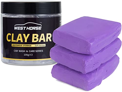 Clay Bar 3 Pack 300g(3x100g) Car Detailing Magic Clay Bars, Auto Clean Wash Bars, Deeply Cleanse The Paint Surface