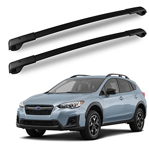 PROEZE Roof Rack Cross Bars Fit 2018-2022 Subaru Crosstrek / 2017-2022 Impreza with Side Rails, Aluminum Cross Bar for Cargo Racks Rooftop Luggage Canoe Kayak Bicycle Roof Bag