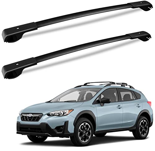 Roof Rack Cross Bars for 2018-2022 Subaru Crosstrek XV & 2017-2022 Impreza with Side Rails, Aluminum Crossbars Roof Top Cargo Racks Luggage Ski Kayak Bike Snowboard Carrier