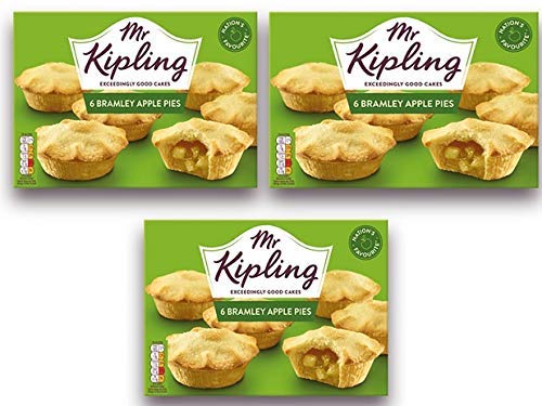 Bundle of 3 - Mr Kipling Bramley Apple Pies 6 pack x 3