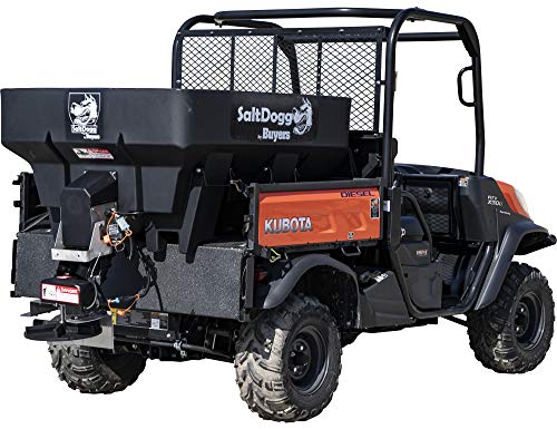 Buyers Products SHPE0750 SaltDogg 0.75 Cubic Yard Electric Poly Hopper Spreader With Standard Chute, Black